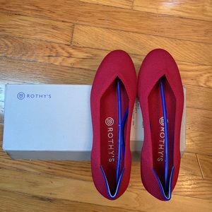 Rothys The Flat in Scooter Red size 8.5